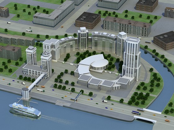 Экстерьеры / Exteriors: Ушаковская набережная